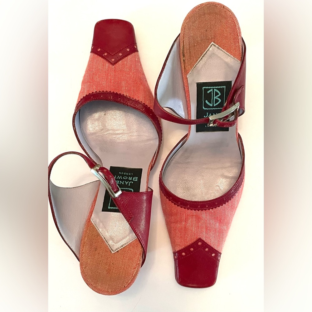 Pre-owned, Jane Brown London Red Heels Italy